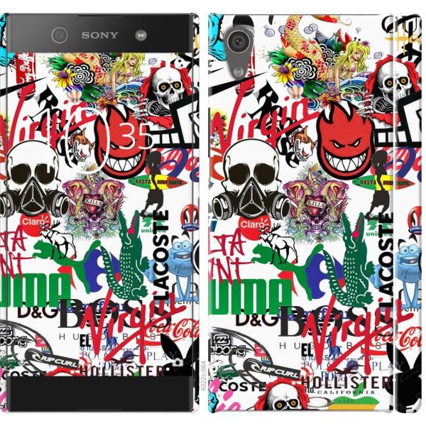 

Чехол на Sony Xperia XA1 G3112 Many different logos (04798)