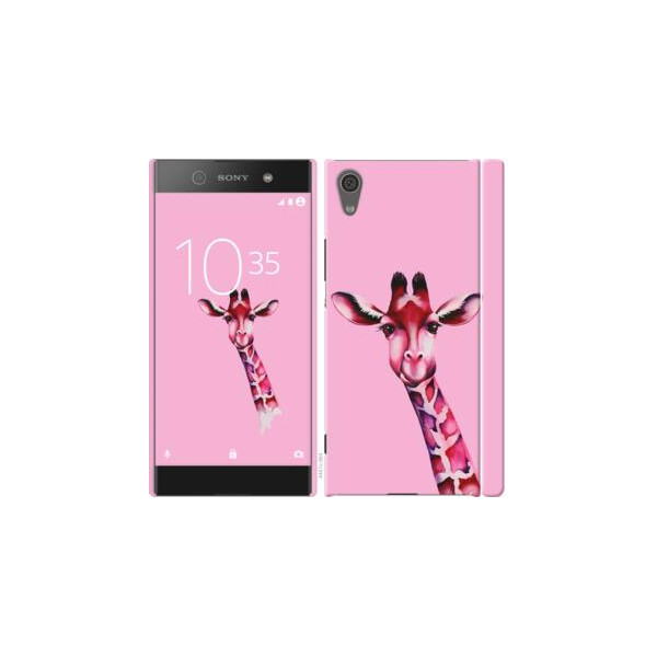 

Чехол на Sony Xperia XA1 G3112 Розовая жирафа (04798)