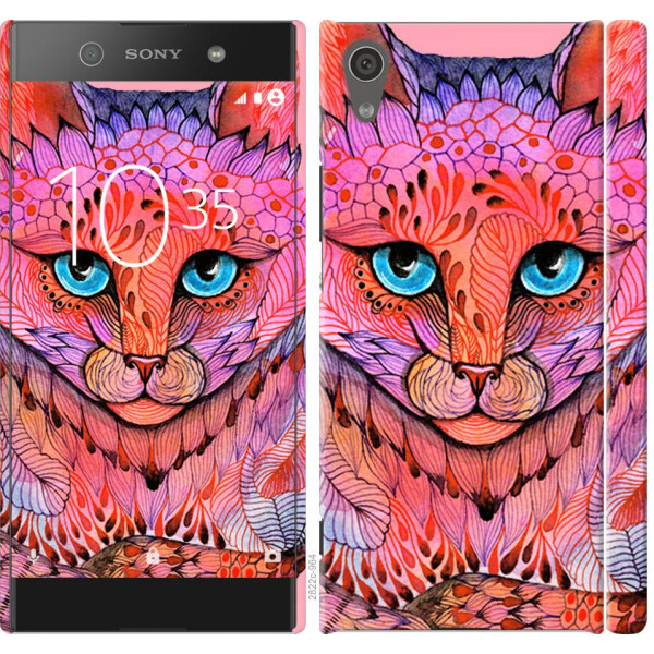 

Чехол на Sony Xperia XA1 G3112 Узорчатая кошка (04798)