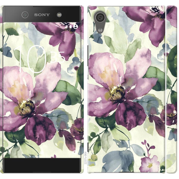

Чехол на Sony Xperia XA1 G3112 Цветы акварелью (04798)