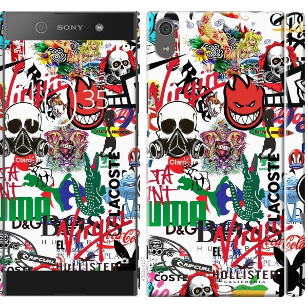 

Чехол на Sony Xperia XA1 Ultra G3212 Many different logos (04798)