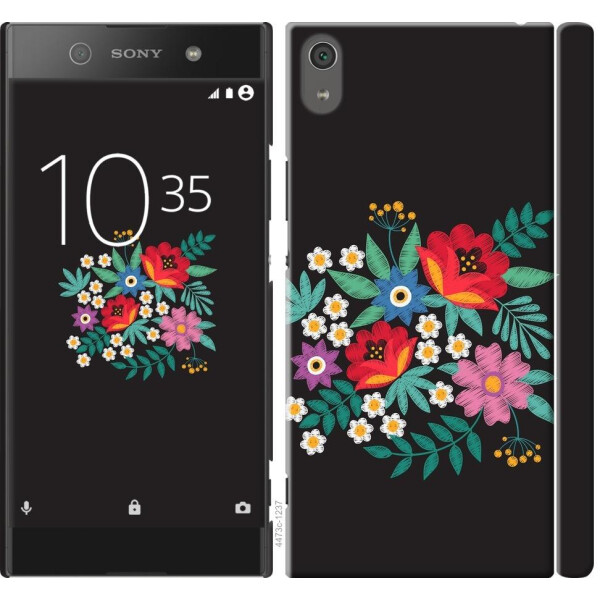

Чехол на Sony Xperia XA1 Ultra G3212 Вышитые цветы (04798)