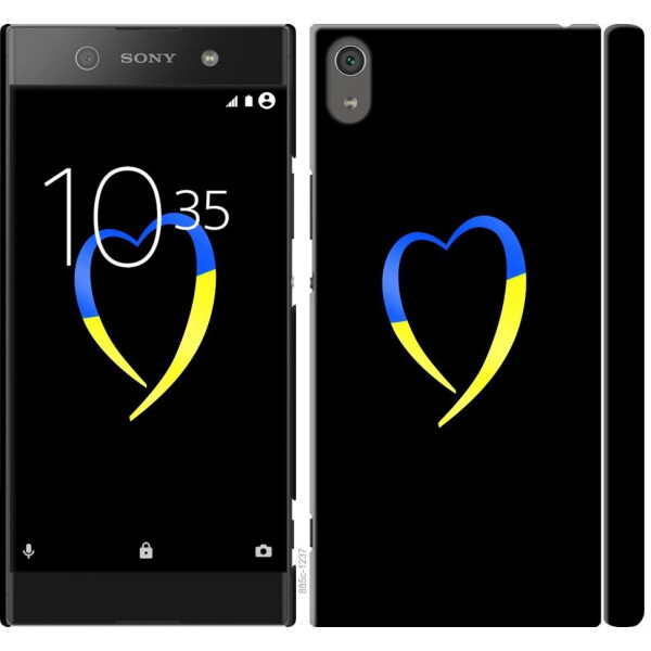 

Чехол на Sony Xperia XA1 Ultra G3212 Жёлто-голубое сердце (04798)