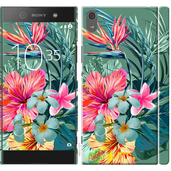 

Чехол на Sony Xperia XA1 Ultra G3212 Тропические цветы v1 (04798)