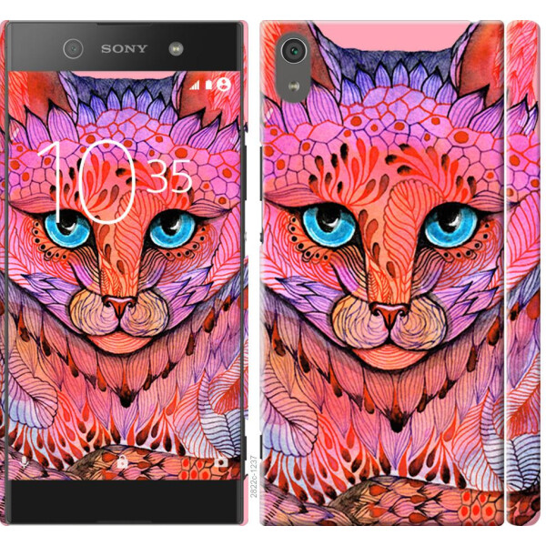 

Чехол на Sony Xperia XA1 Ultra G3212 Узорчатая кошка (04798)
