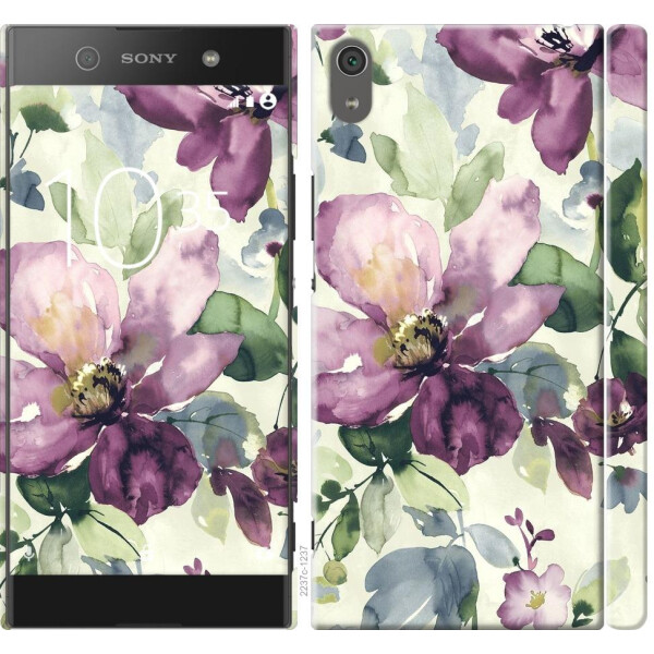 

Чехол на Sony Xperia XA1 Ultra G3212 Цветы акварелью (04798)