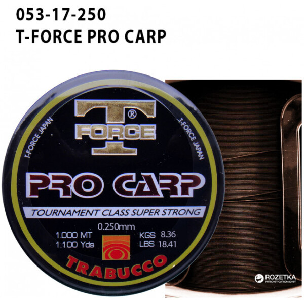 

Леска Trabucco T-Force Pro-Carp 1000 м 0.255 мм 8.36 кг (053-17-250)