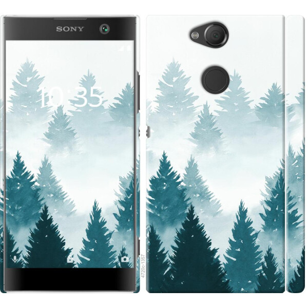 

Чехол на Sony Xperia XA2 H4113 Акварельные Елки (04798)