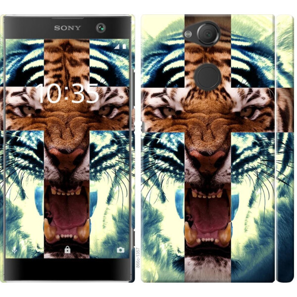 

Чехол на Sony Xperia XA2 H4113 Злой тигр (04798)