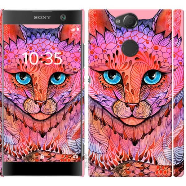 

Чехол на Sony Xperia XA2 H4113 Узорчатая кошка (04798)