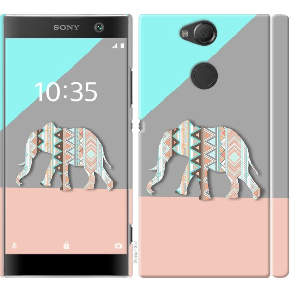 

Чехол на Sony Xperia XA2 H4113 Узорчатый слон (04798)