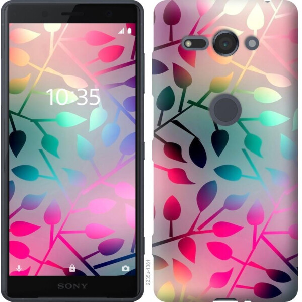 

Чехол на Sony Xperia XZ2 Compact H8324 Листья (04798)