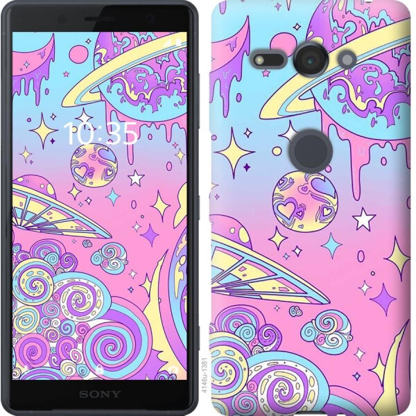 

Чехол на Sony Xperia XZ2 Compact H8324 Розовая галактика (04798)