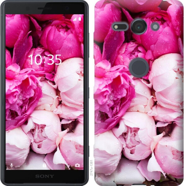 

Чехол на Sony Xperia XZ2 Compact H8324 Розовые пионы (04798)