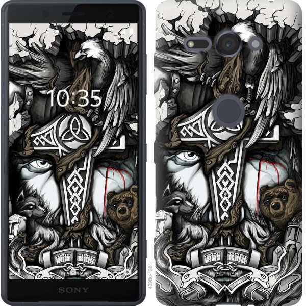 

Чехол на Sony Xperia XZ2 Compact H8324 Тату Викинг (04798)