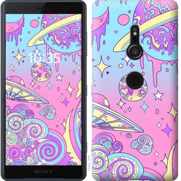 

Чехол на Sony Xperia XZ2 H8266 Розовая галактика (04798)