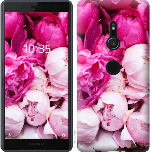 

Чехол на Sony Xperia XZ2 H8266 Розовые пионы (04798)