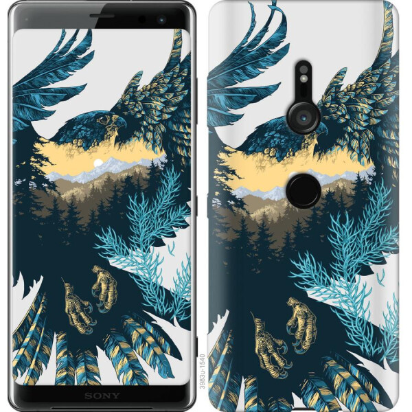 

Чехол на Sony Xperia XZ3 H9436 Арт-орел на фоне природы (04798)