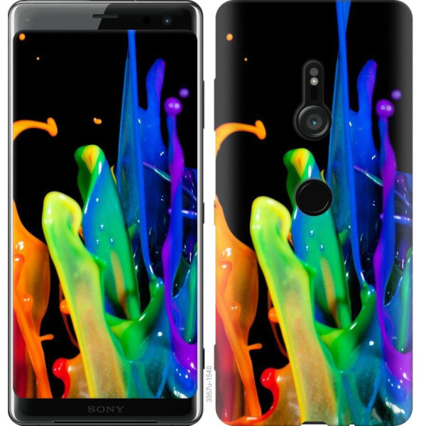 

Чехол на Sony Xperia XZ3 H9436 брызги краски (04798)