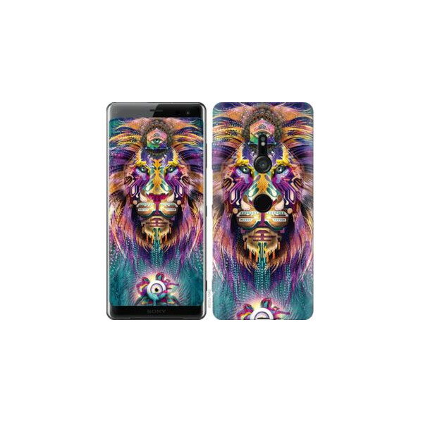 

Чехол на Sony Xperia XZ3 H9436 Люминесцентный лев (04798)