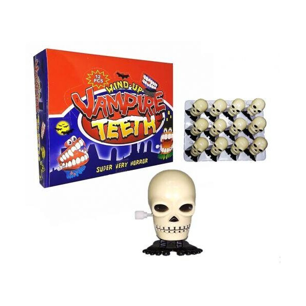 

Іграшка заводна стрибаюча Череп Vampire Teeth, 5 см. к/у 1/12шт ТМ"" GroovyVT