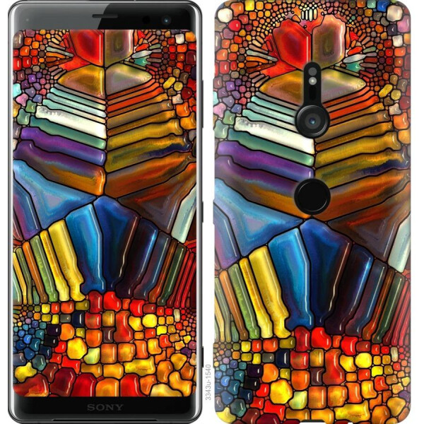

Чехол на Sony Xperia XZ3 H9436 Разноцветный витраж (04798)