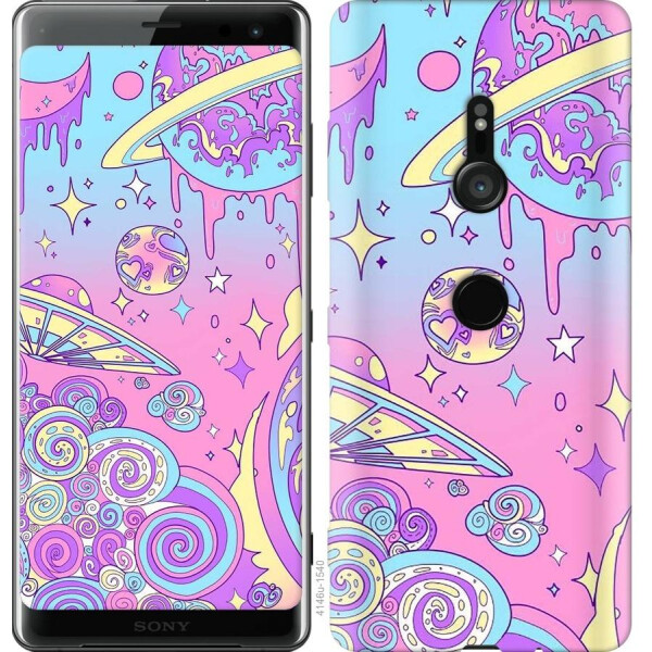 

Чехол на Sony Xperia XZ3 H9436 Розовая галактика (04798)