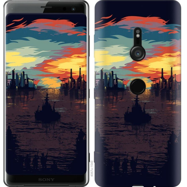 

Чехол на Sony Xperia XZ3 H9436 Череп-абстракция (04798)