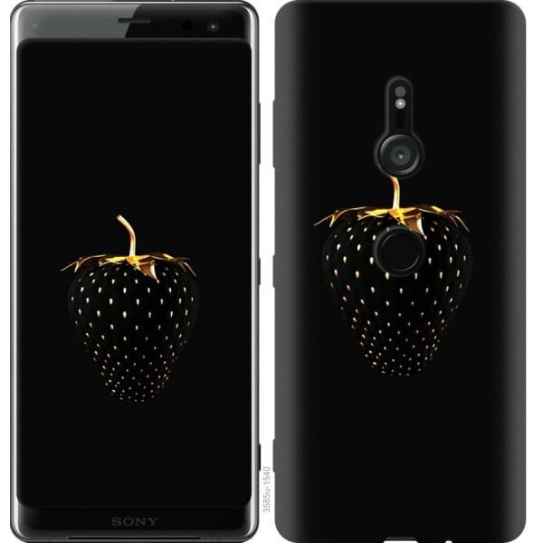 

Чехол на Sony Xperia XZ3 H9436 Черная клубника (04798)