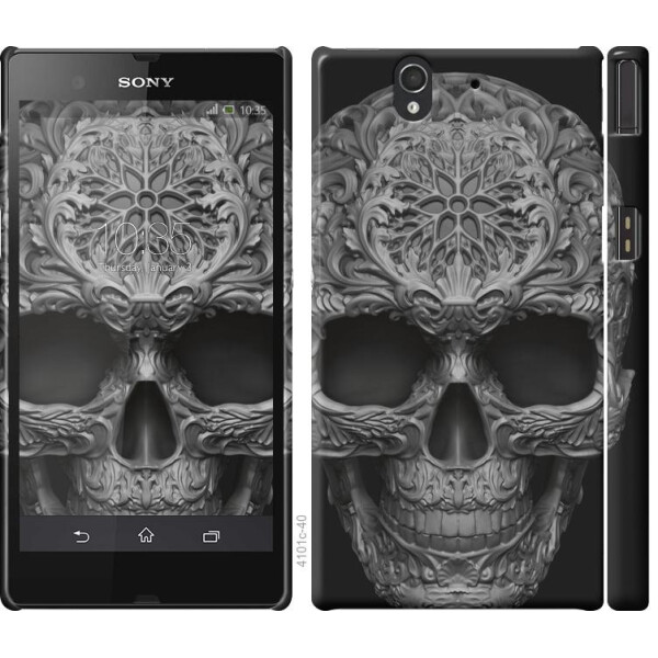 

Чехол на Sony Xperia Z C6602 skull-ornament (04798)