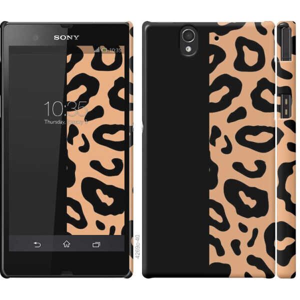 

Чехол на Sony Xperia Z C6602 Пятна леопарда (04798)