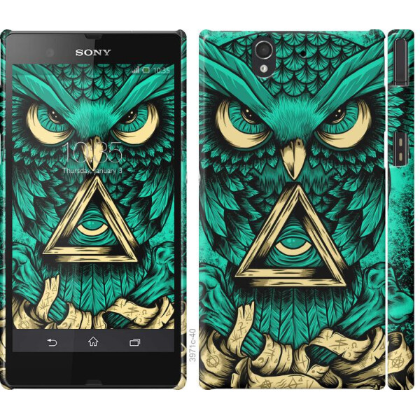 

Чехол на Sony Xperia Z C6602 Сова Арт-тату (04798)