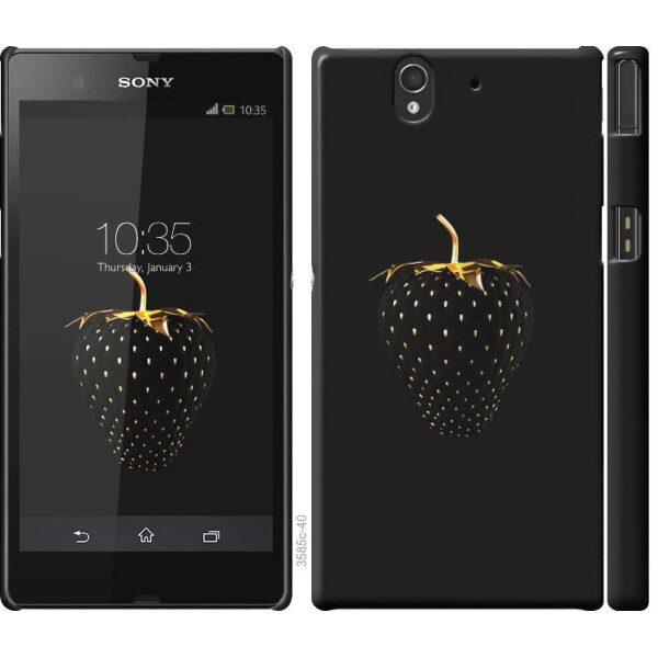 

Чехол на Sony Xperia Z C6602 Черная клубника (04798)