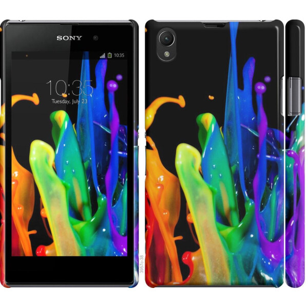 

Чехол на Sony Xperia Z1 C6902 брызги краски (04798)