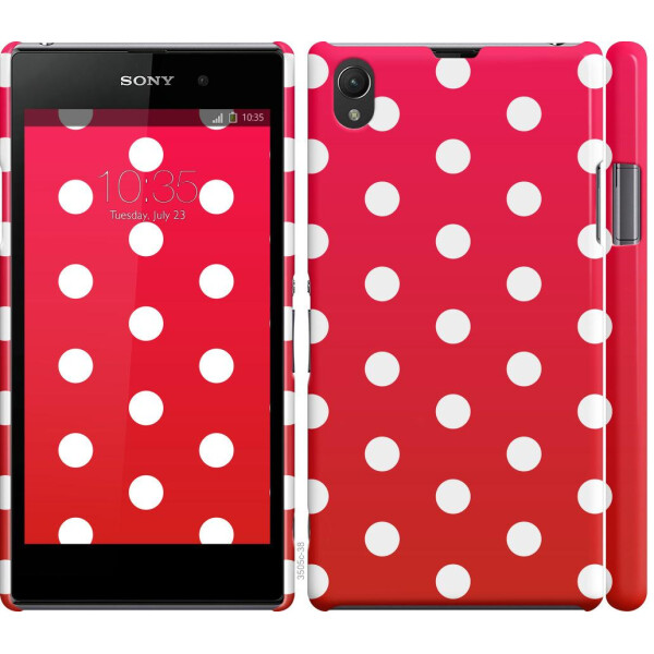 

Чехол на Sony Xperia Z1 C6902 Градиент, Горошек (04798)
