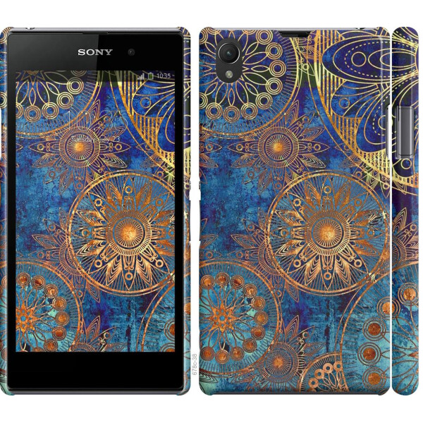 

Чехол на Sony Xperia Z1 C6902 Золотой узор (04798)