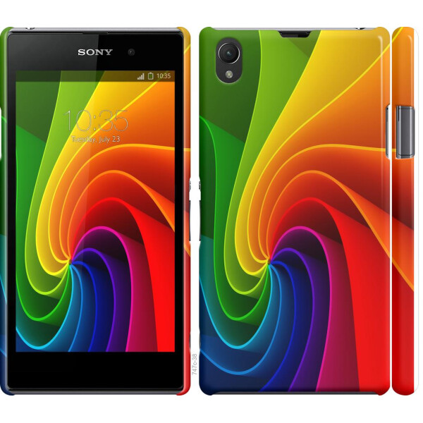 

Чехол на Sony Xperia Z1 C6902 Радужный вихрь (04798)