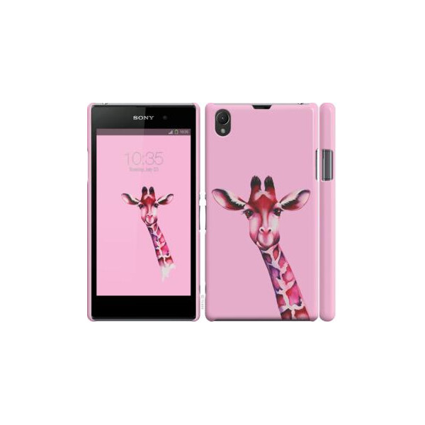 

Чехол на Sony Xperia Z1 C6902 Розовая жирафа (04798)