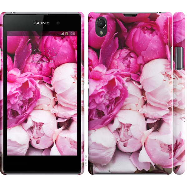 

Чехол на Sony Xperia Z1 C6902 Розовые пионы (04798)