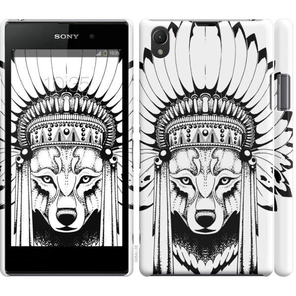 

Чехол на Sony Xperia Z1 C6902 Тотем волка (04798)