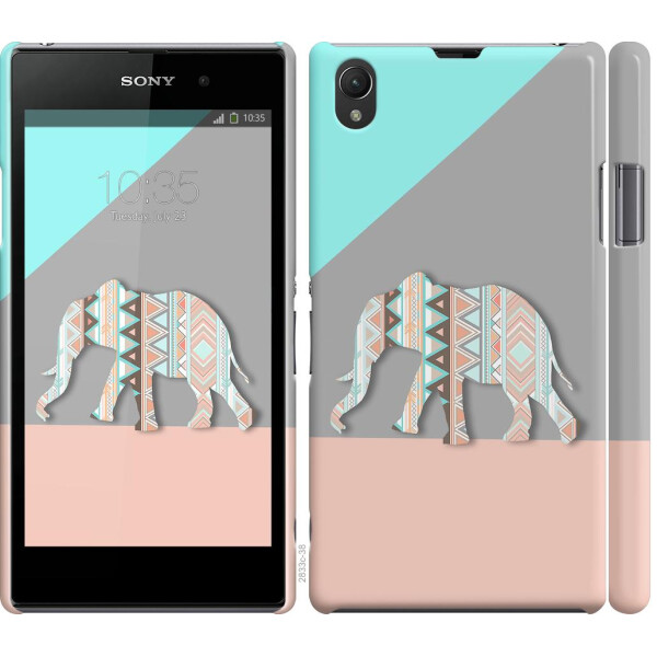 

Чехол на Sony Xperia Z1 C6902 Узорчатый слон (04798)