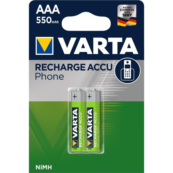

Аккумулятор VARTA Phone ACCU AAA 550mAh BLI 2 NI-MH