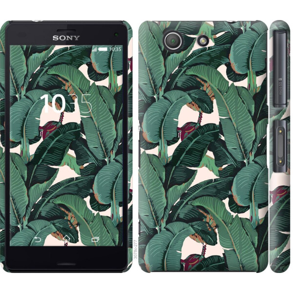 

Чехол на Sony Xperia Z3 Compact D5803 Банановые листья (04798)