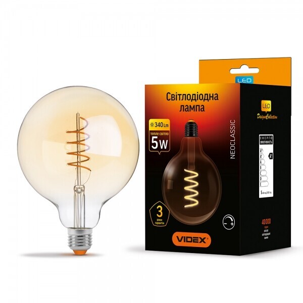 

Лампа филаментая VIDEX G125FASD 5W E27 2200K диммерная (VL-G125FASD-05272)