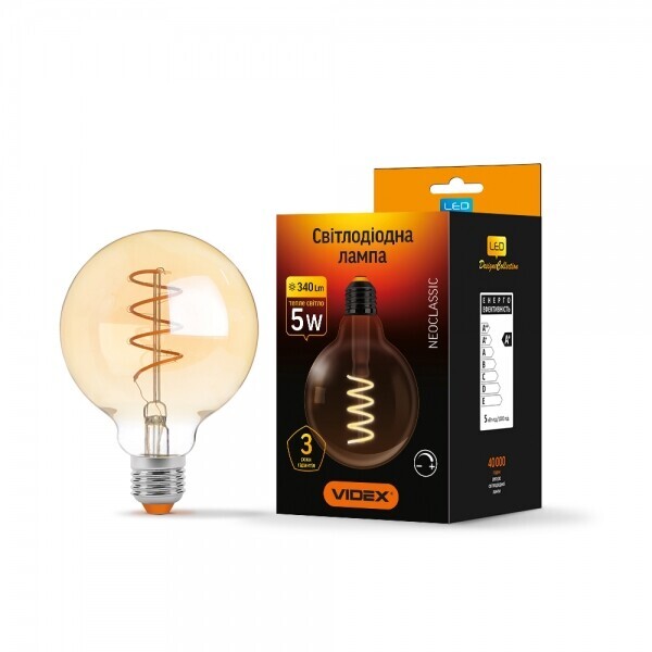 

Лампа филаментная Videx G95FASD 5W E27 2200K диммерная (VL-G95FASD-05272)