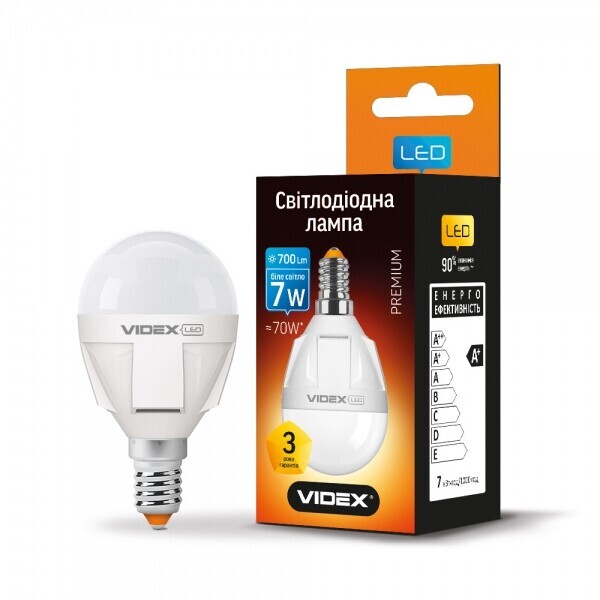 

Лампа светодиодная Videx G45 7W E14 4100K 220V (VL-G45-07144)