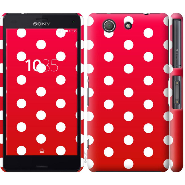 

Чехол на Sony Xperia Z3 Compact D5803 Градиент, Горошек (04798)
