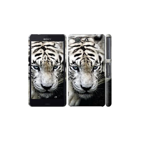 

Чехол на Sony Xperia Z3 Compact D5803 Грустный белый тигр (04798)