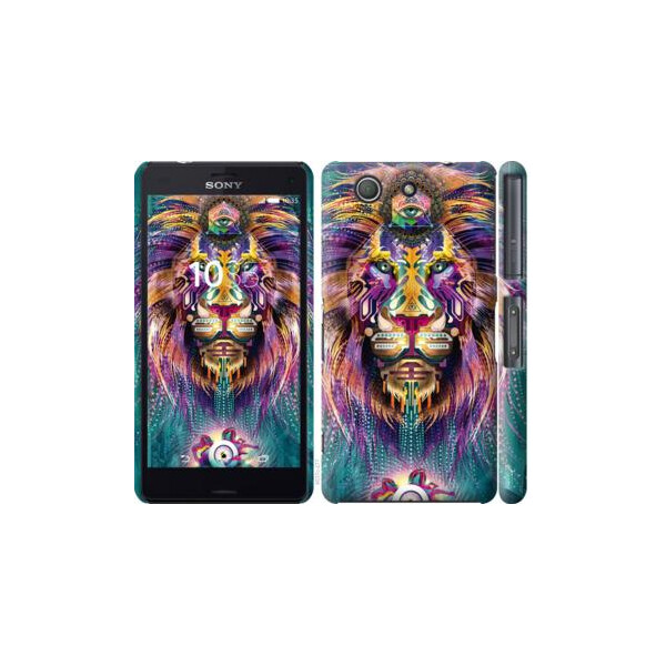 

Чехол на Sony Xperia Z3 Compact D5803 Люминесцентный лев (04798)