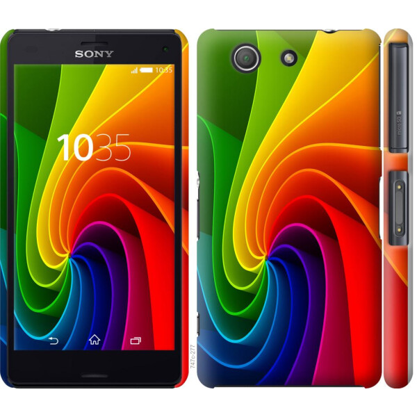 

Чехол на Sony Xperia Z3 Compact D5803 Радужный вихрь (04798)